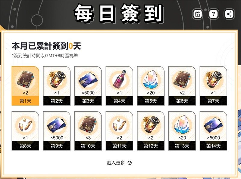 崩坏星穹铁道每日签到奖励